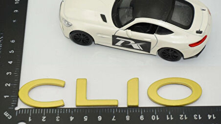 DK Tuning Clio MK3 Bagaj Gold Yazı Logo Arma Renault ile Uyumlu