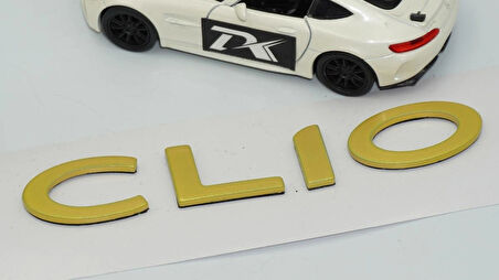 DK Tuning Clio MK3 Bagaj Gold Yazı Logo Arma Renault ile Uyumlu