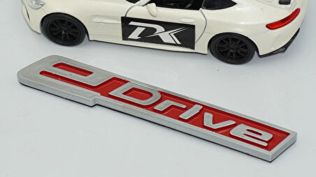 DK Tuning eDrive Bagaj Gri Kırmızı 11cm Yeni Nesil Yazı Bmw İle Uyumlu