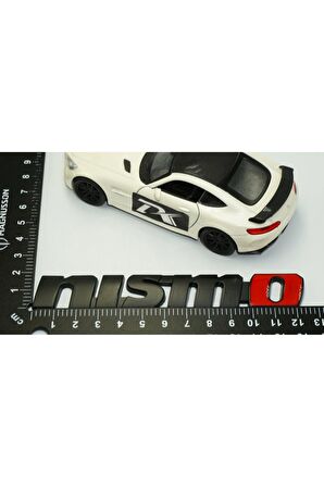 DK Nissan Nismo Siyah Kırmızı Bagaj Ve Ön Panjur Logo Arma Amblem Seti