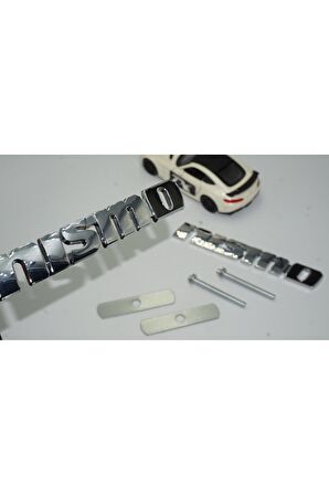 DK Nissan Nismo Krom Siyah Bagaj Ve Ön Panjur Logo Arma Amblem Seti
