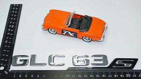 DK Tuning GLC 63S Bagaj Krom Siyah ABS Yazı Logo Benz İle Uyumlu