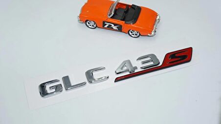DK Tuning GLC 43S Bagaj Krom Kırmızı ABS Yazı Logo Benz İle Uyumlu