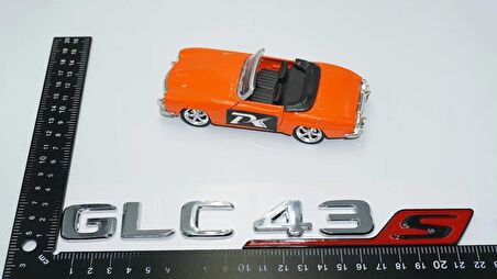 DK Tuning GLC 43S Bagaj Krom Kırmızı ABS Yazı Logo Benz İle Uyumlu