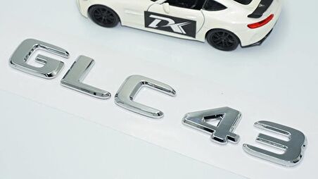 DK Tuning GLC 43 Bagaj Krom ABS 3M 3D Yazı Logo Benz İle Uyumlu