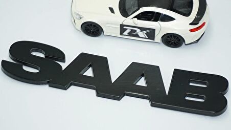 DK Tuning Saab Bagaj Parlak Siyah ABS Logo Amblem Arma