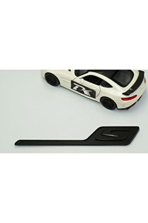 DK Benz AMG S GT S Eklenti Siyah ABS 3M 3D Bagaj Logo Amblem