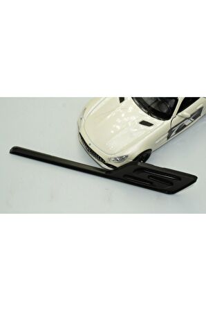 DK Benz AMG S GT S Eklenti Siyah ABS 3M 3D Bagaj Logo Amblem