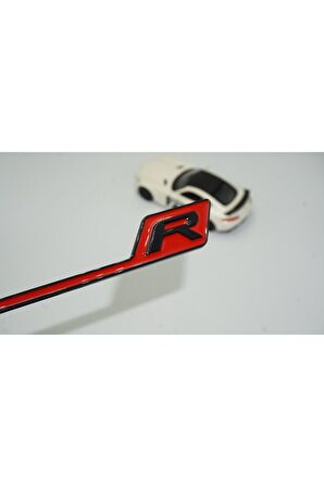 DK Benz AMG R GT R Eklenti Kırmızı Siyah ABS 3M 3D Bagaj Logo Amblem