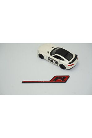 DK Benz AMG R GT R Eklenti Kırmızı Siyah ABS 3M 3D Bagaj Logo Amblem