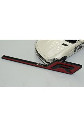 DK Benz AMG R GT R Eklenti Kırmızı Siyah ABS 3M 3D Bagaj Logo Amblem