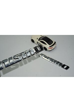 DK Nissan Nismo Krom Siyah Çamurluk Yanı Logo Arma Amblem Seti