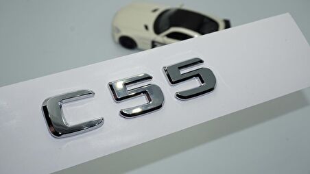 DK Tuning C55 Bagaj Krom ABS 3M 3D Yazı Logo Benz İle Uyumlu