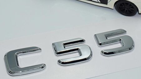 DK Tuning C55 Bagaj Krom ABS 3M 3D Yazı Logo Benz İle Uyumlu