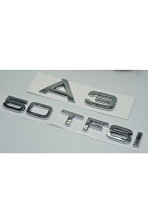 Audi A3 50 Tfsi Krom Abs 3m 3d Bagaj Yazı Logo Orjinal Ürün