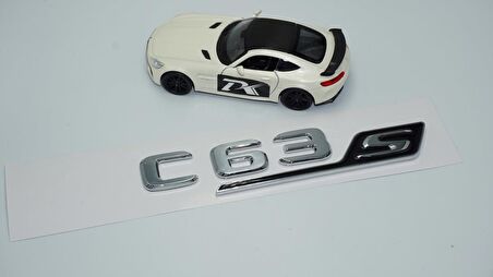 DK Tuning C 63S Bagaj Krom Siyah ABS 3M 3D Yazı Logo Benz İle Uyumlu