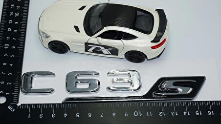 DK Tuning C 63S Bagaj Krom Siyah ABS 3M 3D Yazı Logo Benz İle Uyumlu