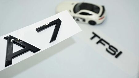 DK Tuning Audi A7 TFSi Parlak Siyah ABS 3M 3D Bagaj Yazı Logo 