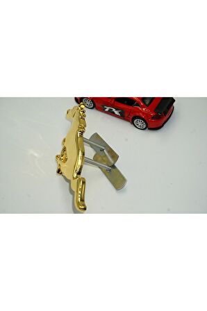 Dk Ranger Koşan At Ön Panjur Vidalı Gold Metal Logo