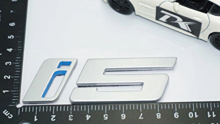 DK Tuning i5 Bagaj Gri ABS 3M 3D Yazı Logo Bmw İle Uyumlu