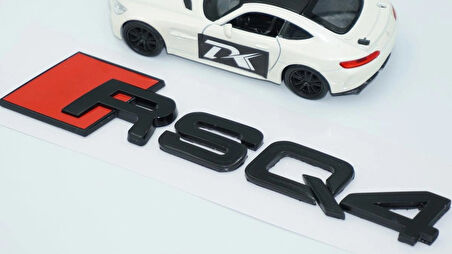 DK Tuning RSQ4 Siyah ABS 3M 3D Bagaj Logo Audi İle Uyumlu