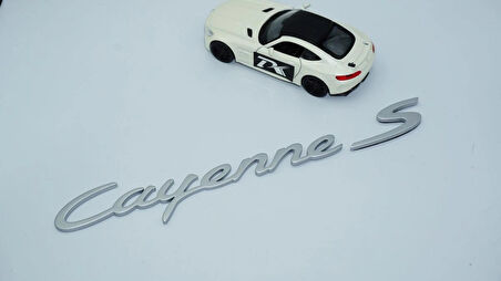 DK Tuning Porsche Cayenne S Bagaj 3M 3D Gri ABS Yazı Logo Amblem