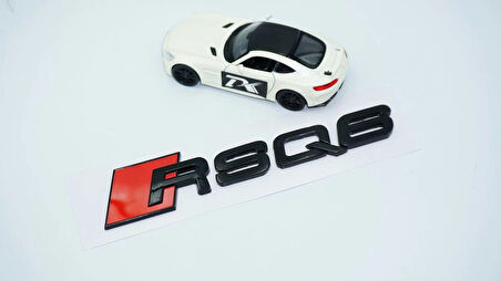 DK Tuning RSQ6 Siyah ABS 3M 3D Bagaj Logo Audi İle Uyumlu