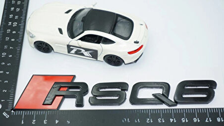 DK Tuning RSQ6 Siyah ABS 3M 3D Bagaj Logo Audi İle Uyumlu