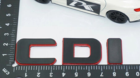 DK Tuning CDi Bagaj Kırmızı Siyah ABS Yazı Logo Benz İle Uyumlu