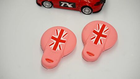 Mini Cooper S Roadster R50 R53 F54 F55 F56 Silikon Anahtar Pembe Kılıf Seti