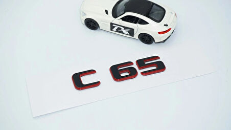 DK Tuning C 65 Bagaj Kırmızı Siyah ABS Yazı Logo Benz İle Uyumlu