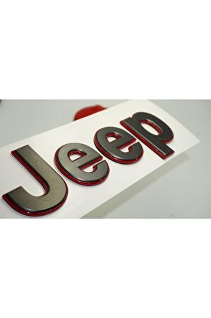 Jeep Kaput Bagaj 3m 3d Büyük Versiyon Yazı Logo Amblem