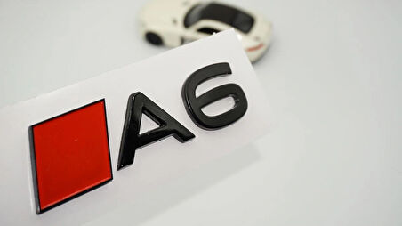 DK Tuning A6 Yeni Nesil Siyah ABS 3M 3D Bagaj Logo Audi İle Uyumlu