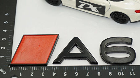DK Tuning A6 Yeni Nesil Siyah ABS 3M 3D Bagaj Logo Audi İle Uyumlu