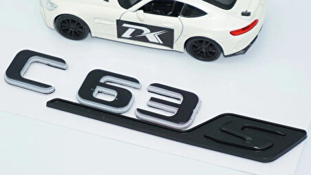 DK Tuning C 63S Bagaj Gri Siyah ABS Yazı Logo Benz İle Uyumlu