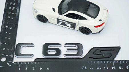 DK Tuning C 63S Bagaj Gri Siyah ABS Yazı Logo Benz İle Uyumlu