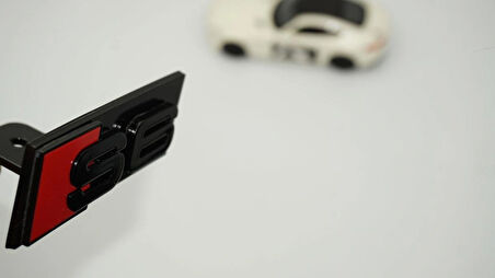 DK Tuning S6 Kırmızı Siyah Ön Panjur Izgara Logo Arma Audi İle Uyumlu