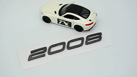 DK Tuning Peugeot Yeni 2008 Bagaj 3M 3D Koyu Gri ABS Yazı Logo