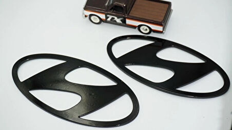 DK Tuning ioniq6 Siyah Kaput Bagaj Logo Seti Hyundai İle Uyumlu