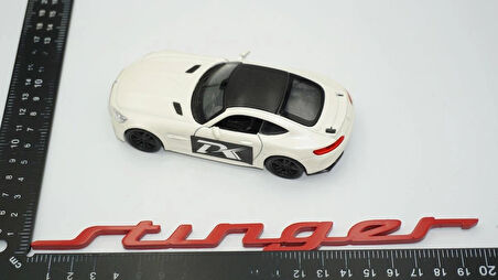 DK Tuning Stinger Kırmızı Bagaj Logo Arma Kia İle Uyumlu