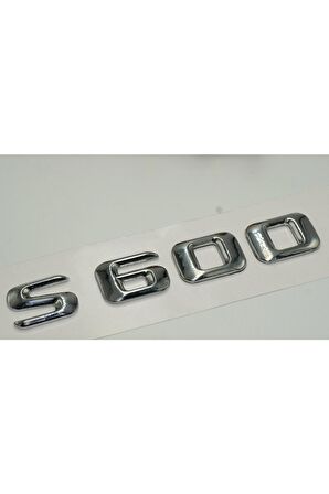 S600 Bagaj Krom Metal 3m 3d Yazı Logo