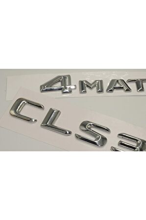 Benz Cls 350 4matic Bagaj Krom Metal 3m 3d Yazı Logo