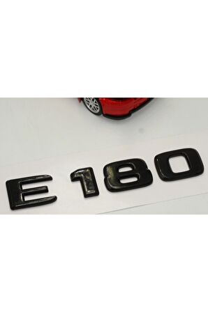 E 180 Bagaj Parlak Siyah Abs 3m 3d Yazı Logo