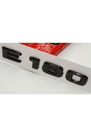 E 180 Bagaj Parlak Siyah Abs 3m 3d Yazı Logo