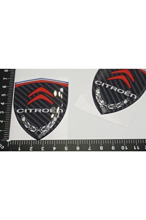 Citroen Logo Kelebek Cam Çamurluk Yanı Damla Silikon Amblem