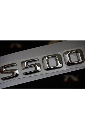 S500 Bagaj Krom Metal 3m 3d Yazı Logo