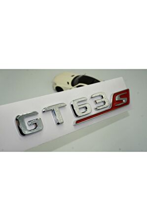 DK Benz GT 63S Bagaj Kırmızı Krom ABS 3M 3D Yazı Logo