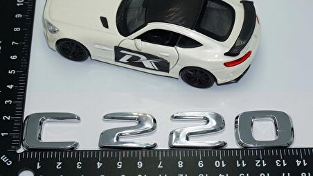 DK Tuning C 220 Bagaj Krom ABS 3M 3D Yazı Logo Benz İle Uyumlu