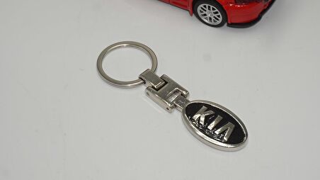 Kia Logo Krom Metal Çift Yön Anahtarlık Orjinal Ürün