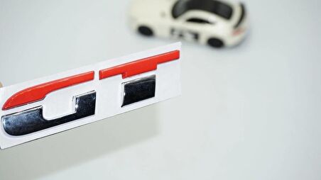 DK Tuning GT Bagaj Krom Kırmızı ABS 3M 3D Bagaj Yazı Logo